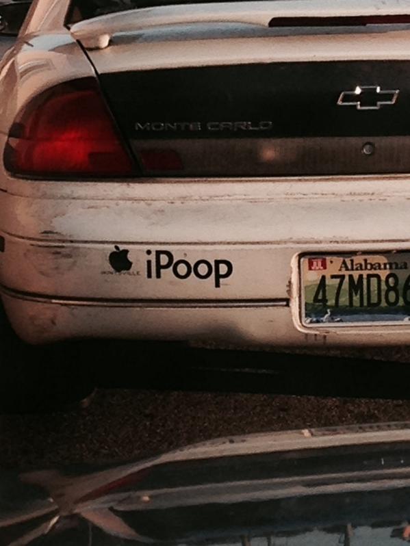 daltonorwig's tweet image. Saw this earlier. Makes sense because they were in line at Starbucks. #IPoop #Ihaveastupidbumpersticker