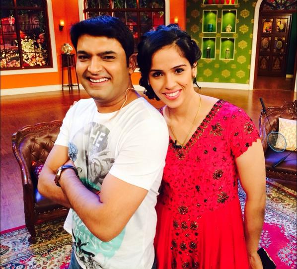 KapilSharmaK9's tweet photo. Zabardasssssstttt episode with India's badminton star. @NSaina .. Whose all heart n innocence :) http://t.co/6jCIbJGiPD