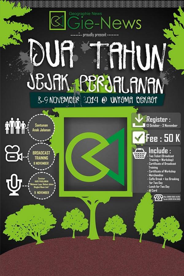 Mau ngingetin aja nih acara turun harga jadi 35k aja, yuk daftar sekarang juga :) <a href="/SMA13Bekasi/">SMAN 13 Kota Bekasi</a> @elevenHS <a href="/osis9bekasi/">OSIS SMAN 9 Bekasi</a>