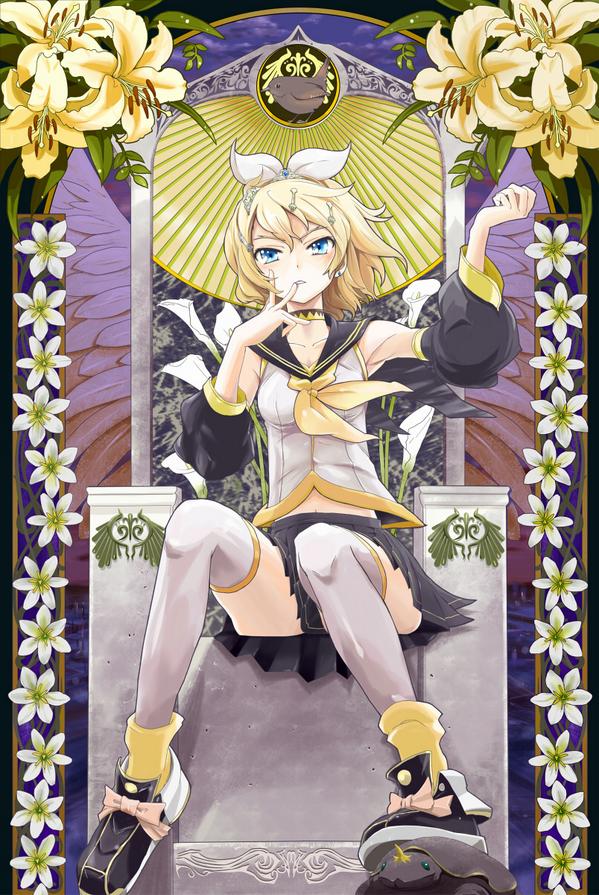 リンちゃん  #皆さん線画と塗った後を見せてください 