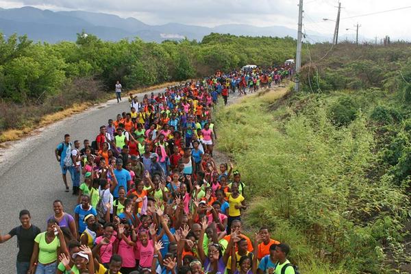 wolmersdotinfo's tweet photo. (MORE PHOTOS) Wolmer's Girls' Walkathon &amp; Water-Party recently (Harbour-View/Port Royal)  http://t.co/tdxUFvjqTk http://t.co/0UUSkPXaoY