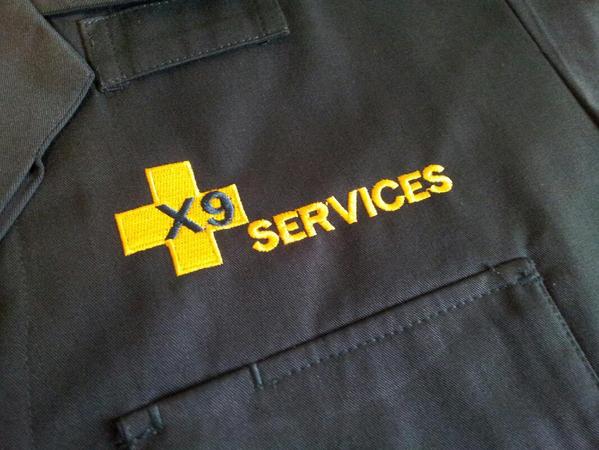 AmbUniforms's tweet photo. Another batch of uniforms going out to @X9Services today! http://t.co/WdRU94VYXe