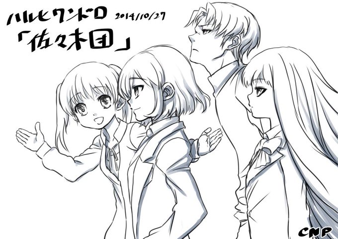 4人は時間的にきつい・・・ #ハルヒ版深夜の即興お絵描き60分 