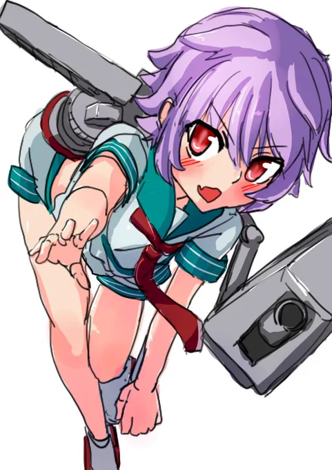 多摩にゃん #艦これ版深夜の真剣お絵描き60分一本勝負 