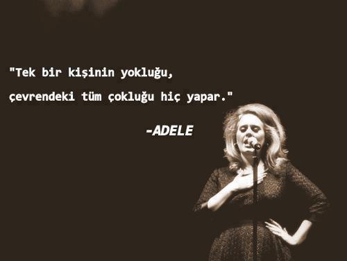 '' Tek bir Kişinin yokluğu...''