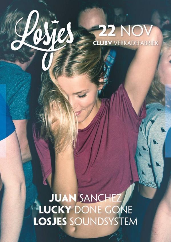 22 November. <a href="/JuanSanchezzz/">Juan Sanchez</a> • @LUCKYDONEGONE • Losjes Soundsystem. #wijzijnlosjes #DenBosch #deephouse #techno #House