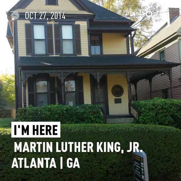 TengounViaje's tweet photo. Aquí el hogar donde se crió Martin Luther King, Jr #InsideDelta #Atlanta http://t.co/6gqu163dnn