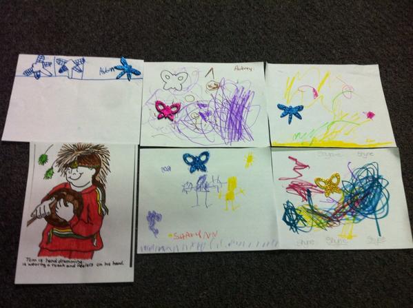 Artwork from tiny tot turtles and junior bears!