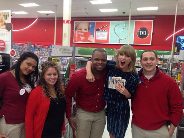 <a href="/taylorswift13/">Taylor Swift</a> at Target buying her CD!  Great times in 446!  <a href="/TonyRoman10/">Tony Roman</a> <a href="/samshah21/">Samir Shah</a> <a href="/RobDeMo20/">Rob DeMarino</a>