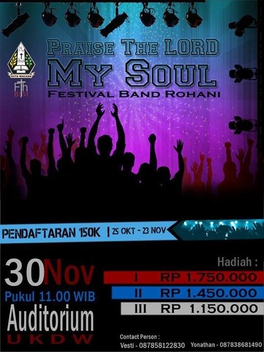 Come n join with us! Festival Band Rohani "Praise The Lord My Soul" - FTh UKDW, 30 Nov '14 -<a href="/enovaria/">Eros NOVARIA</a>