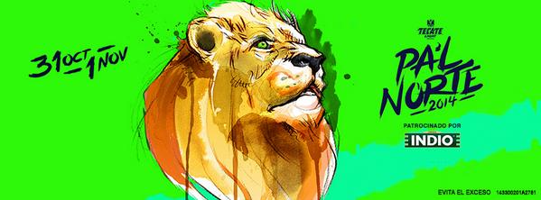 UnionIndio's tweet photo. ¡El @parquefundidora va a rugir! #VamosPalNorte. 31 octubre y 1 de noviembre. http://t.co/2cFPVAqq87