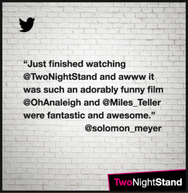 Two Night Stand tweet media