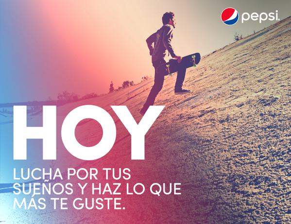 PepsiGuate's tweet photo. HOY es un buen día para luchar por lo que más quieres. #ViveHoy http://t.co/2LC9Nhk7vq
