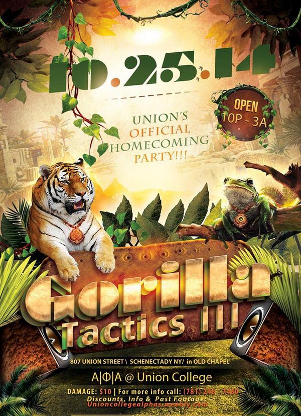 UnionAlphas's tweet image. Alpha Phi Alpha Fraternity, Inc. presents our Annual Homecoming Party Gorilla Tactics III on 10/25. #GTIII