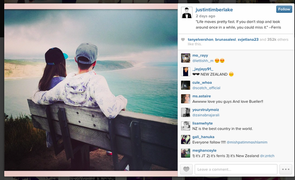 htmmbdn's tweet image. check out this instagram pic from @jtimberlake quoting #ferrisbueller