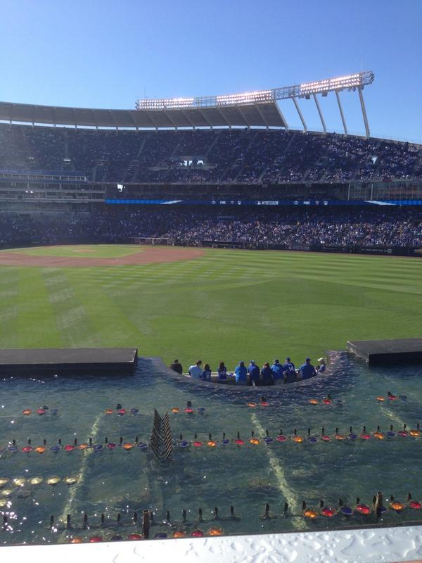 ArtHains's tweet image. Stealth flyover, lucky section 417, brooms up! #witnesstohistory #RoyalsSocial