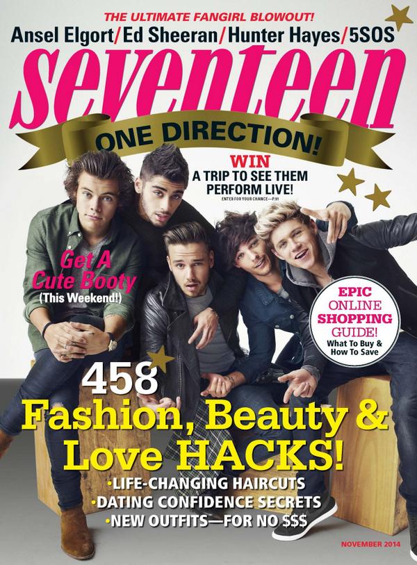 onedirection's tweet photo. USA! Check out the guys on the cover of @Seventeenmag &amp; a chance to win a trip to #1DOrlando! http://t.co/ZmyFSRvNZh http://t.co/SYRLXGDbes