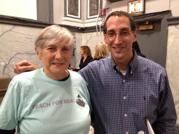 DianeRavitch's tweet photo. Gary Rubinstein and I at #publicednation http://t.co/WdlQyVfMku
