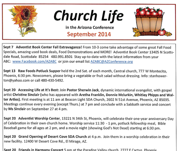 AZConference's tweet photo. Check Church Life by visiting http://t.co/w7KLBglw8j. @PastorManny @phildraper @NADpres http://t.co/JnziNU2vNC