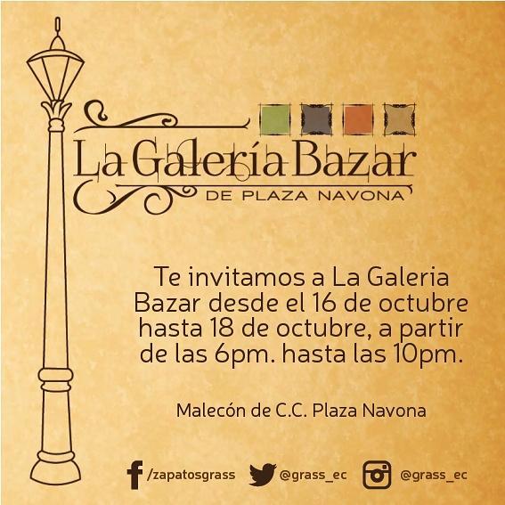 Grass_EC's tweet photo. Mañana a partir de las 6pm - 10pm hasta el 18 de octubre te esperamos en #PlazaNavona #lagaleriabazar #grass #grassec http://t.co/gEVZvC56YD