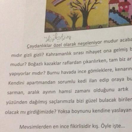 Ne güzel çocukların kitaplarında olmak:) İyi ki yazmışım dediğim o anlardan biri...