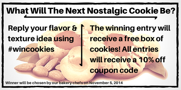 yossiscookies's tweet photo. Help us pick our next #glutenfree cookie flavor & #win a free box of cookies by helping out! Reply with #wincookies http://t.co/sA5T2Gihoj