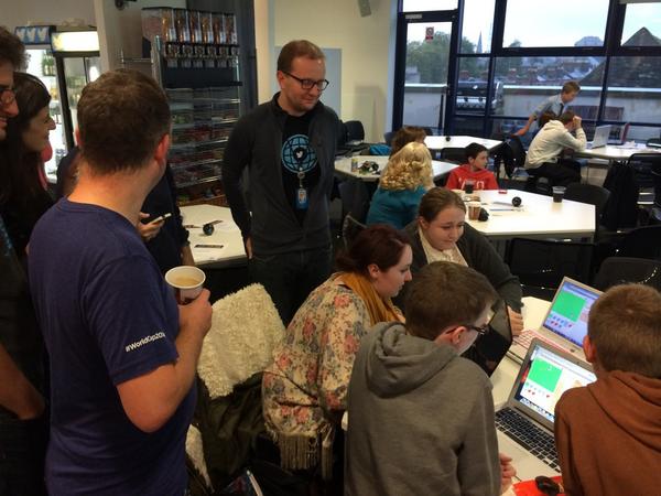 CoderDojo's tweet image. Awesome scratch projects being made here @TwitterDublin! #EUcode
