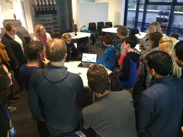 little_zephyr's tweet image. “@CoderDojo: Team code shark are up next! @TwitterDublin #eucode cc @CodeWeekEU #powerfulplay http://t.co/jRzsJFZvzg” @NaasCoderDojo