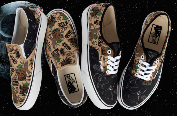 Vans's tweet photo. Now - 11/15 only! RT @SoleCollector Vans x Star Wars collection continues on 2 Custom options: http://t.co/H9IPEiab9w http://t.co/0YvbJVhpyU