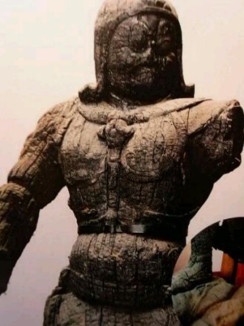 備前焼　仏像面 備前焼 仏像面