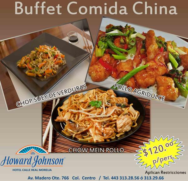 howardjohnsonmx's tweet photo. Especialidad del Día Comida China.
Los esperamos en el Restaurante Rincón Real del Hotel #HowardJohnsonMorelia http://t.co/I5SoSOn1Pu