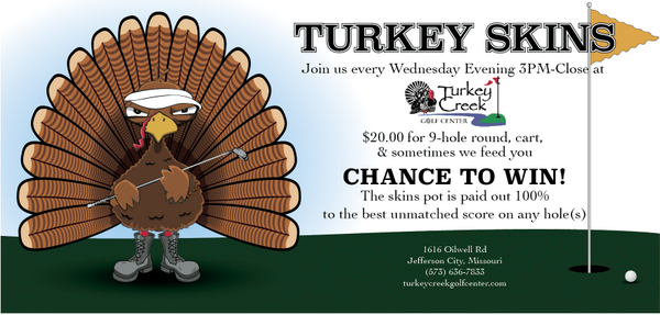 jctcgc's tweet photo. We finally have a break in the rain. Come out tonight and join us for #TurkeySkins! http://t.co/R9xxTIFB7b