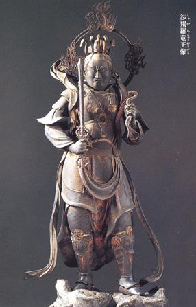 京都・三十三間堂/沙羯羅竜王（二十八部衆）(鎌倉)】国宝。木造彩色