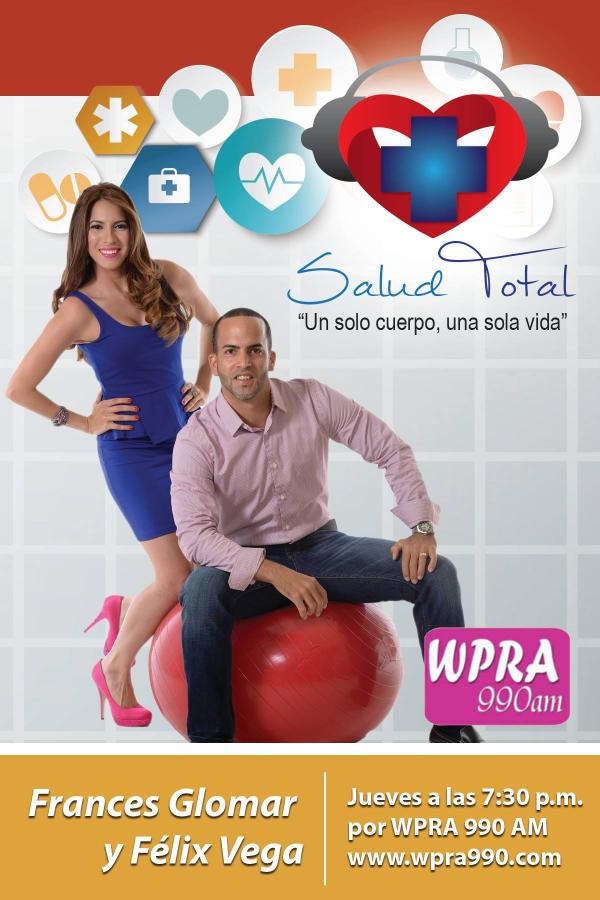 ESTE JUEVES 16 DE OCTUBRE, ESCUCHE SALUD TOTAL A LAS 7:30 PM POR WPRA 990 AM - TEMA:  CANCER DE SENO