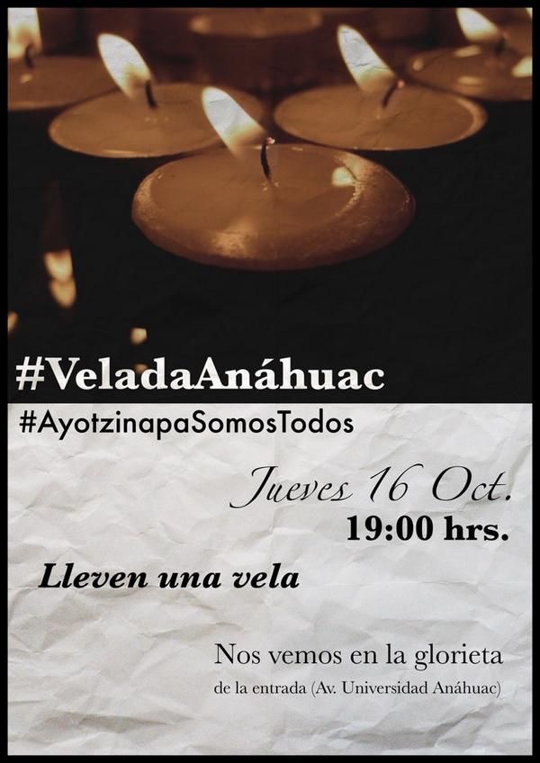 mow_gly's tweet photo. Mañana #VeladaAnáhuac a las 7 pm #AyotzinapaSomosTodos #NosFaltan43 http://t.co/Dy3ygefXxJ