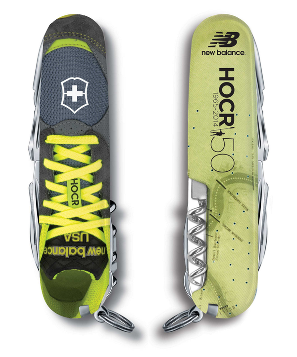 VictorinoxNA's tweet photo. Is that a shoe or the commemorative HOCR New Balance Swiss Army Knife? #NBHOCR #VxHOCR #VxCelebration http://t.co/Uoi853EKZ2