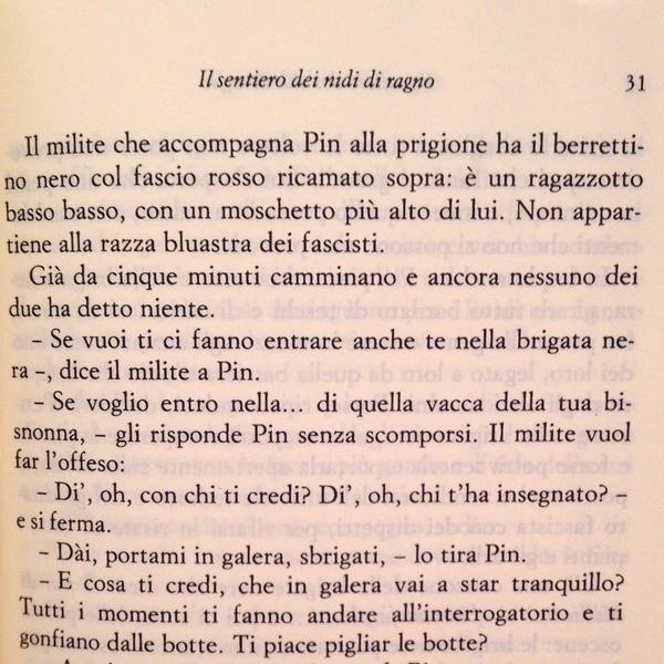 davor on X: Italo Calvino, Il sentiero dei nidi di ragno. La