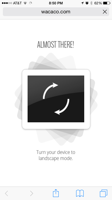 Surely portrait-specific media queries would&rsquo;ve been less work than views that alienate mobile users