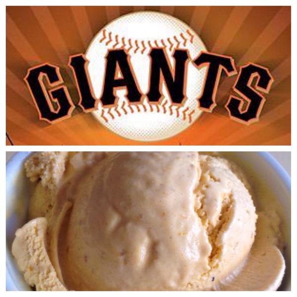 All men are created equal but some were born to be Giants. 
"Go Giants" ice cream aka Pumpkin Five Spice is ready!