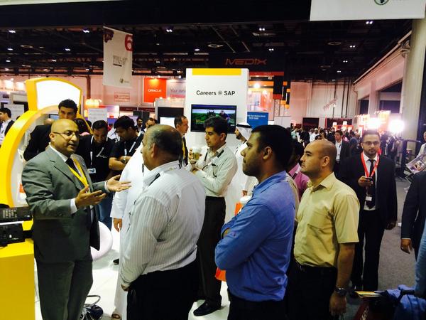 raheelbobj's tweet image. Very busy day at #sapmena #SAPGITEX  see some pics of action that took place at SAP MENA STAND HALL 6