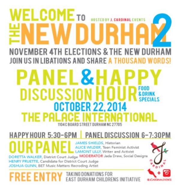 JCardinalEvents's tweet image. Mark your calendars for Welcome to the NEW Durham Pt 2 #jcardinalevents #durham #communitycollabs