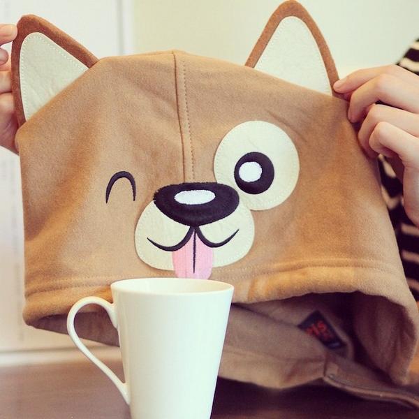 BeHuggable's tweet photo. Time for a little coffee break with our Roofus hoodie🐶. Have a little fun and sign up for our email list to find ... http://t.co/sZOY0aeErr