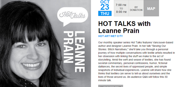 ShowYouGo's tweet image. #Vancouver #author and #designer Leanne Prain is this month's hot talker @HotArtWetCity " buff.ly/1DcLBTT