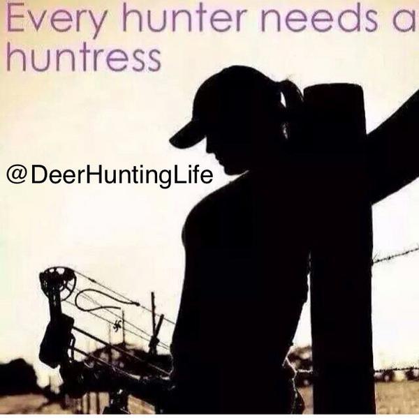 DeerHuntingLife's tweet photo. Every HUNTER needs a HUNTRESS. http://t.co/sktkaoAqz9