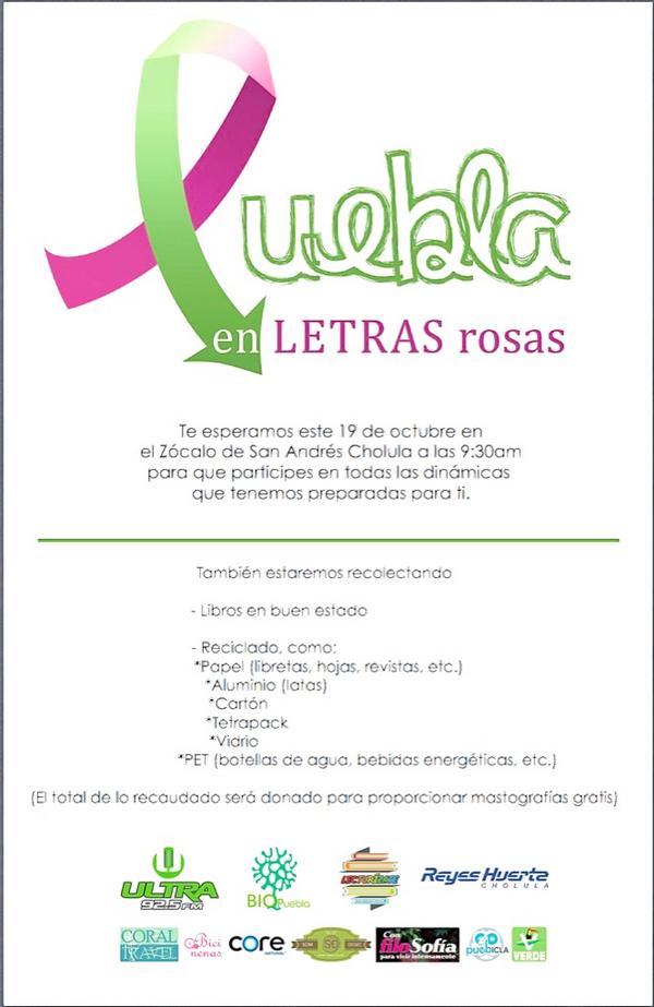 BIOPuebla's tweet photo. #Pueblaenletrasrosas este19deOct.No te lo puedes perder! @MexPiensaYActua @harronte @Visit_SanAndres @JovenesPVEM_Pue http://t.co/pMsCDQx7O8