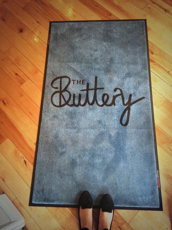 ButteryLimerick's tweet photo. Rain has started ... Door mats here just in time #loveit #thebuttery #limerick http://t.co/YhOQGIfCH1