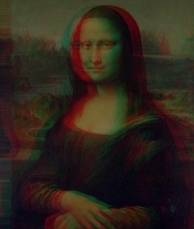 Anaglyph Mona Lisa