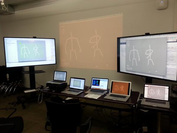 jahyadotnet's tweet image. One #KinectV2 - many MacBooks... #HardwareHackLab #ThoughtWorksNYC