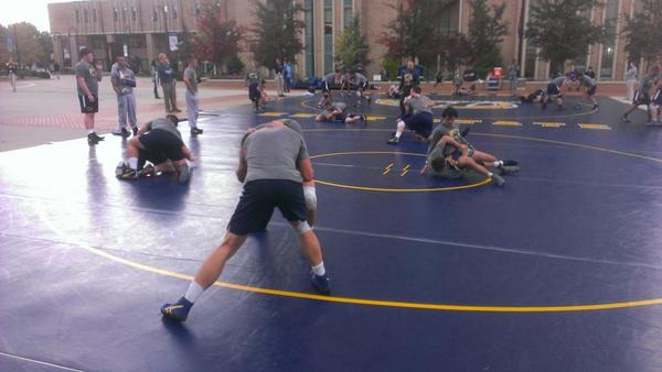 KentStAthletics's tweet photo. Risman Plaza has a few extra visitors today http://t.co/wARxVkQ750