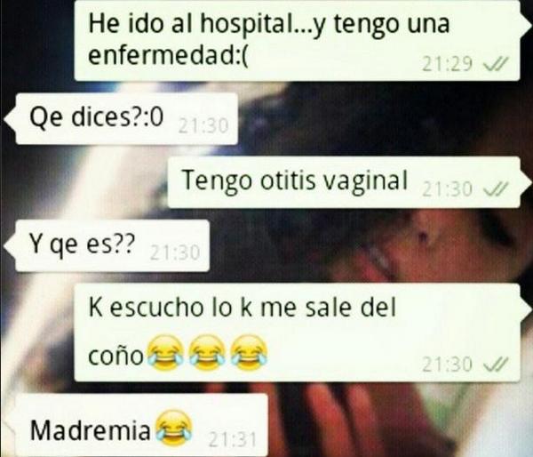 SoyTuWassap's tweet photo. Otitis Vaginal http://t.co/bUtrIooUSx